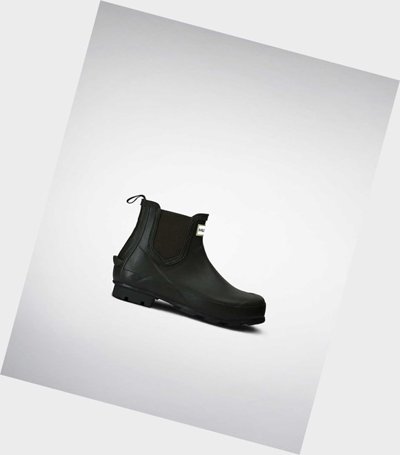 Buty Chelsea Damskie Hunter Norris Technical Zielone | 084NPAGLH