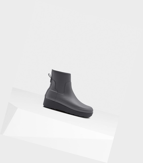 Buty Chelsea Damskie Hunter Refined Slim Fit Neoprene Chelsea Szare | 258WHGSKO