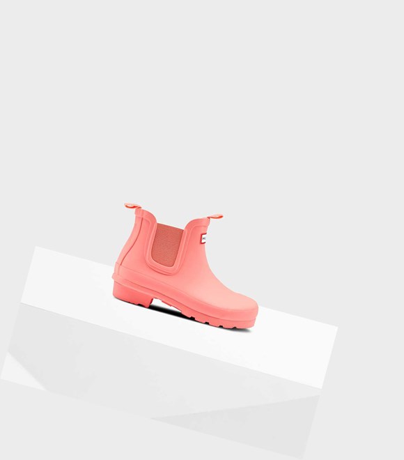 Buty Chelsea Dziecięce Hunter Original Big Różowe | 268ZGMEQP