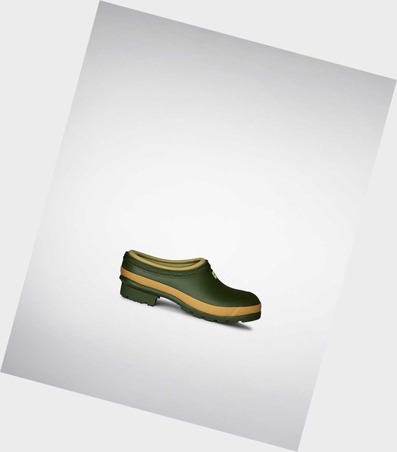 Chodaki Damskie Hunter Gardener Technical Zielone | 015HAQMJE