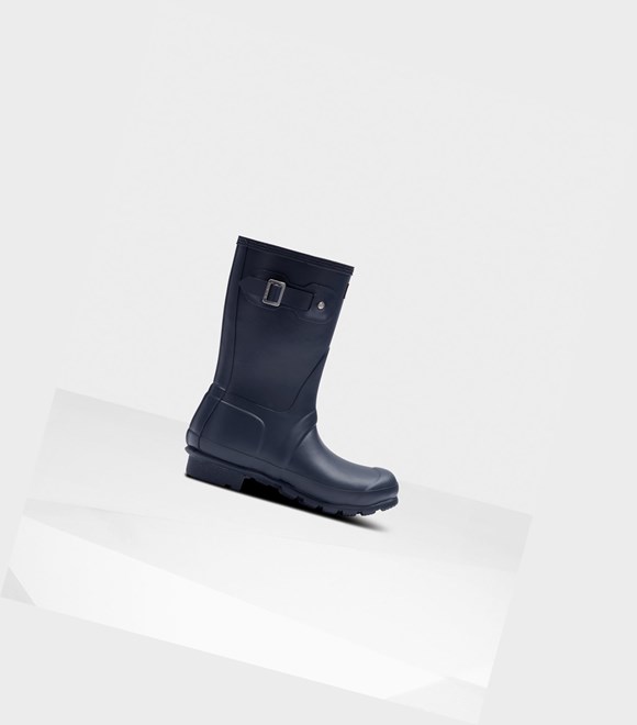 Krótkie Kozaki Damskie Hunter Original Insulated Granatowe | 051SZUECN