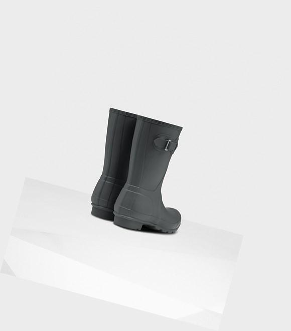 Krótkie Kozaki Damskie Hunter Original Insulated Szare | 923FNHZPX
