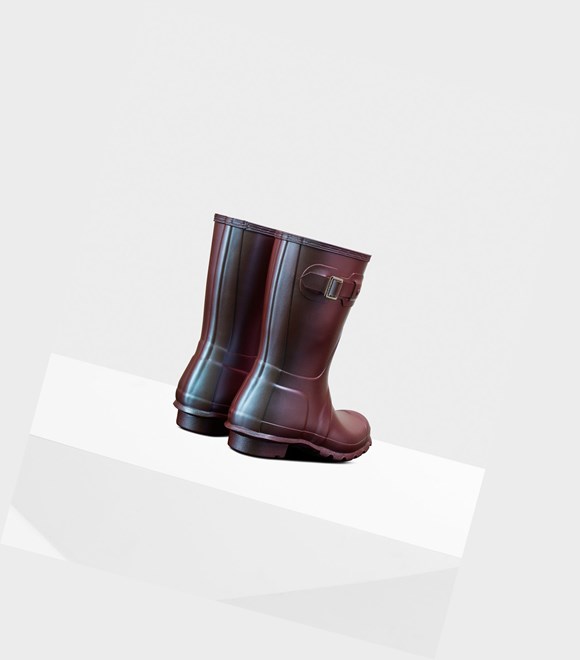 Krótkie Kozaki Damskie Hunter Original Nebula Niebieskie | 489HRVTDI
