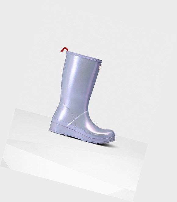 Play Boots Damskie Hunter Original Wysokie Nebula Rain Fioletowe | 018VHFWYM