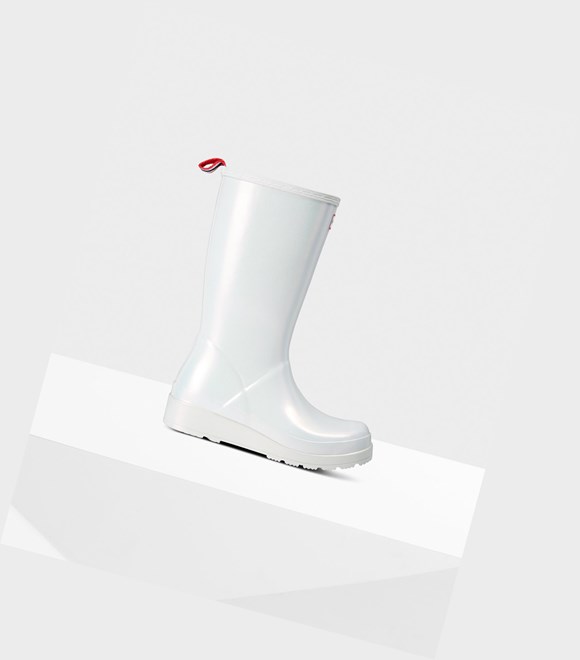 Play Boots Damskie Hunter Original Wysokie Nebula Rain Srebrne | 719INCVQA