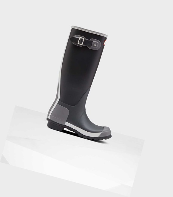 Wysokie Buty Damskie Hunter Original Inside Out Wellington Czarne | 951DPREJX