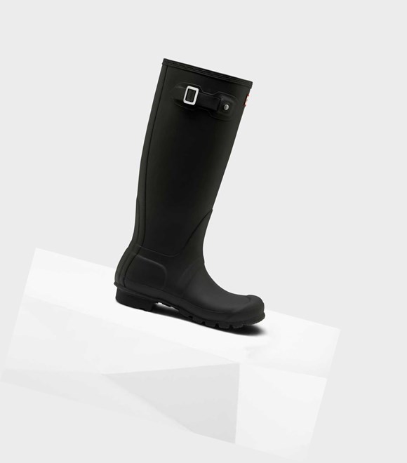 Wysokie Buty Damskie Hunter Original Wellington Czarne | 045QHILVA