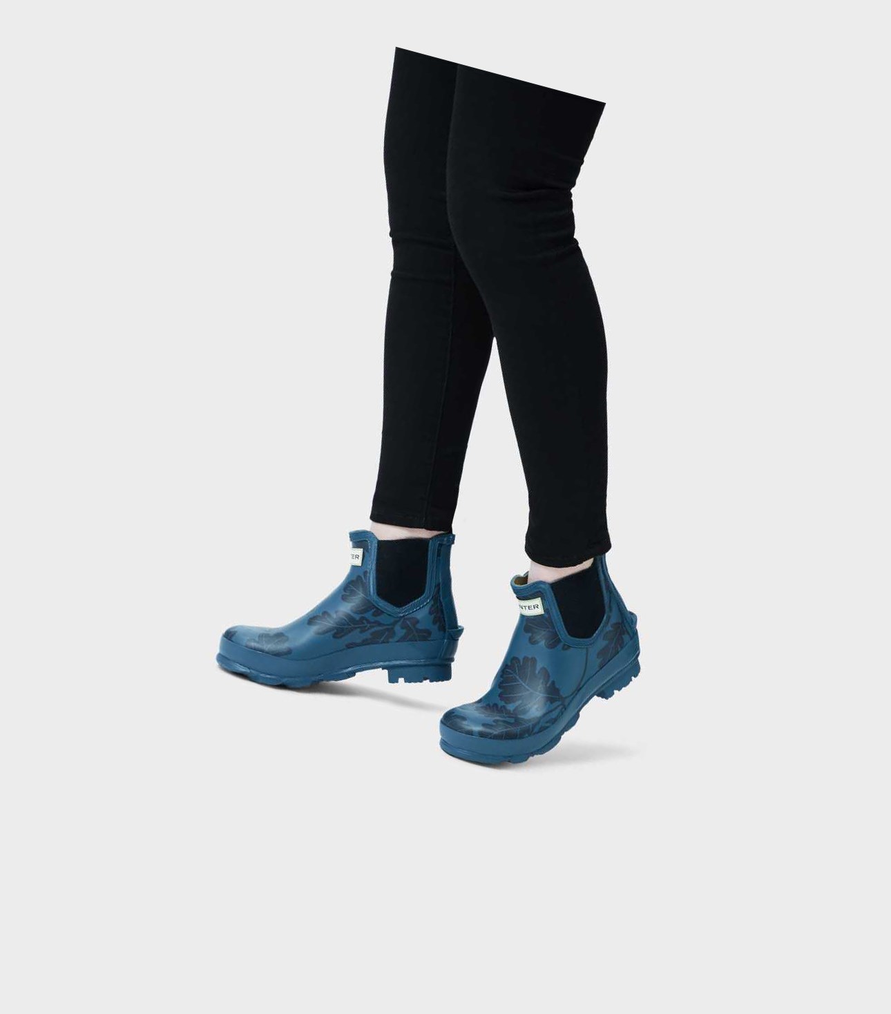 Buty Chelsea Damskie Hunter National Trust Norris Field Technical Niebieskie | 287MYRONU