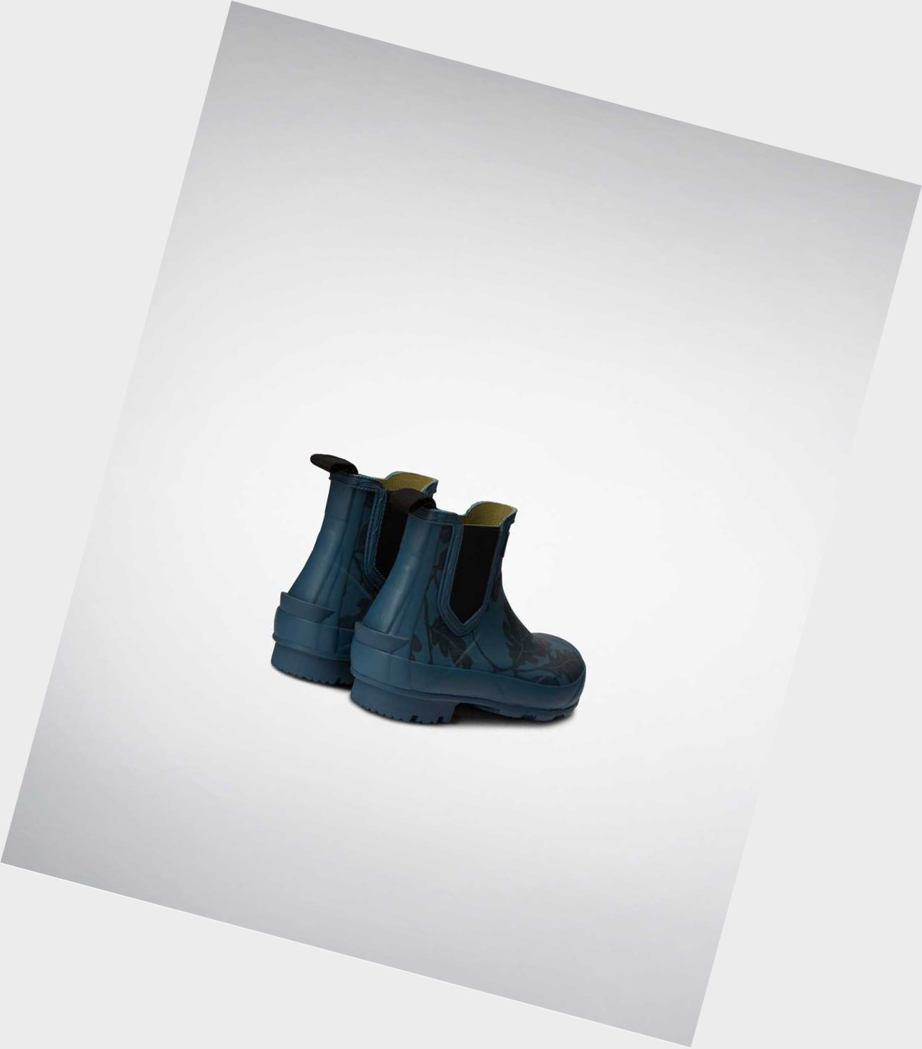 Buty Chelsea Damskie Hunter National Trust Norris Field Technical Niebieskie | 287MYRONU