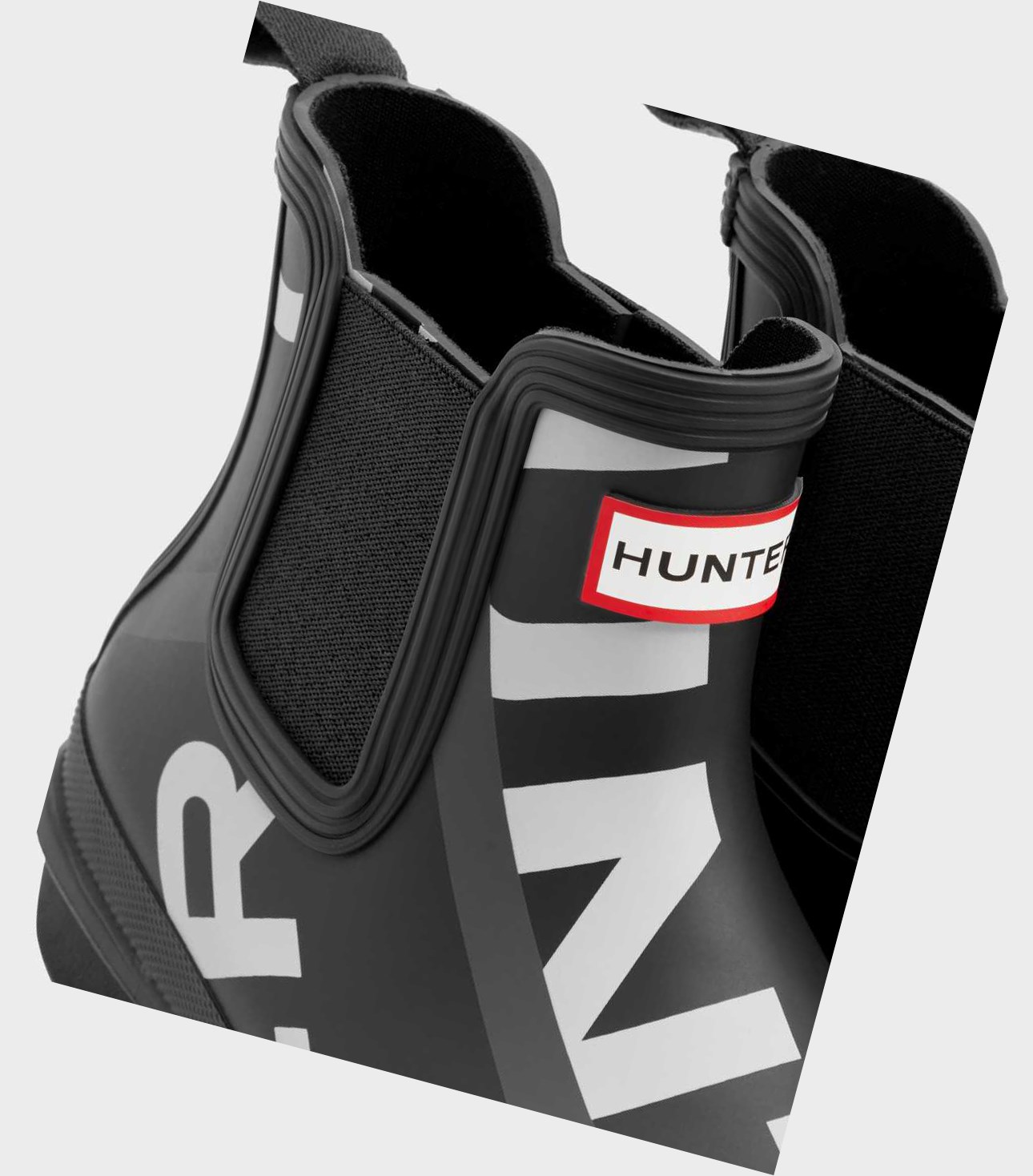 Buty Chelsea Damskie Hunter Original Exploded Logo Czarne | 135ASQYDU