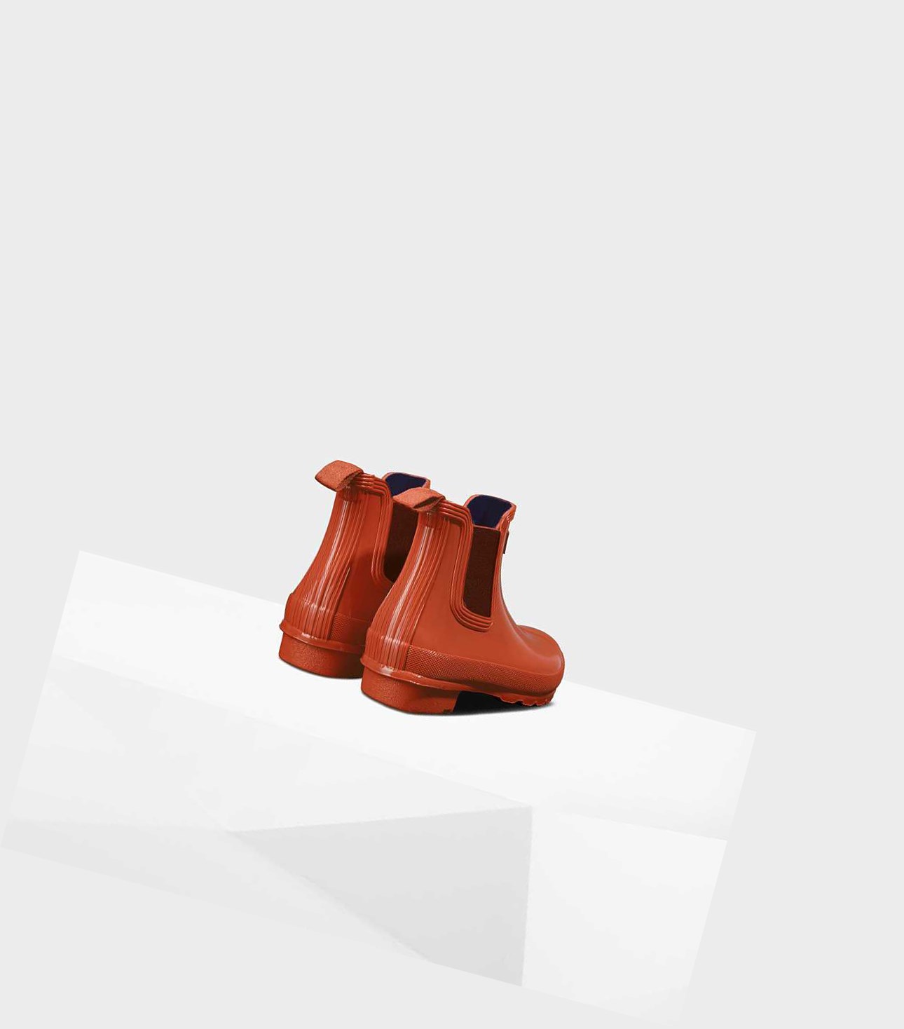 Buty Chelsea Damskie Hunter Original Gloss Czerwone | 897CQUXFO