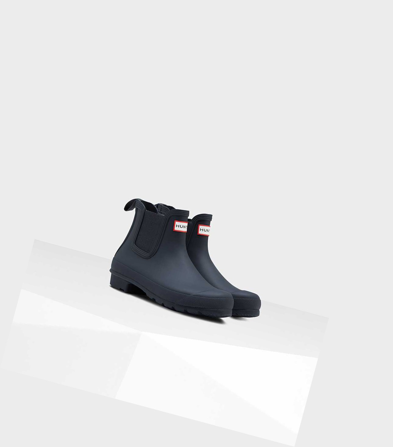 Buty Chelsea Damskie Hunter Original Granatowe | 738UVSZRY