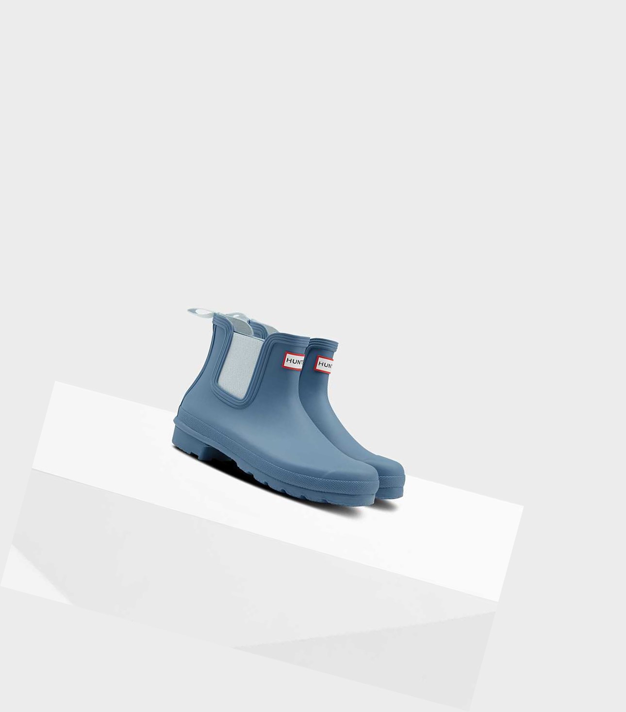 Buty Chelsea Damskie Hunter Original Niebieskie | 059XUNVTH