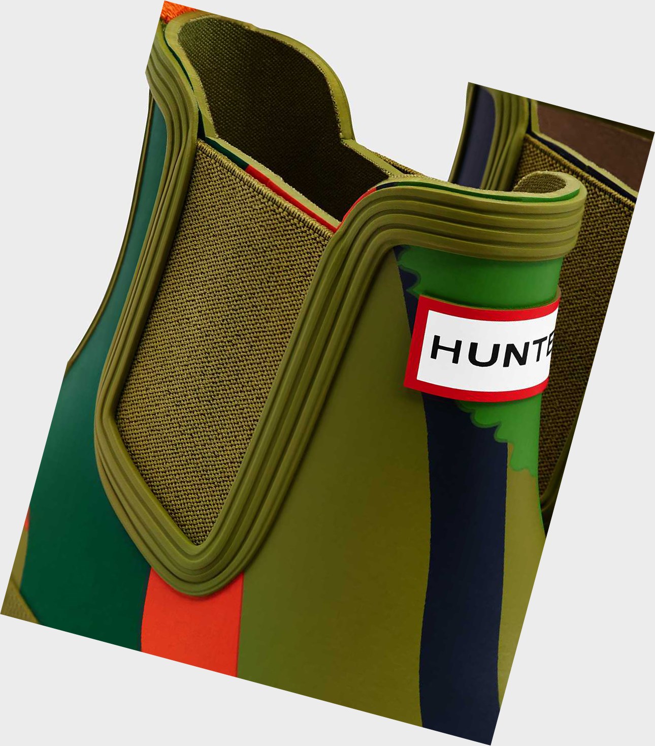 Buty Chelsea Damskie Hunter Original Rockpool Camo Zielone | 405YUECVW