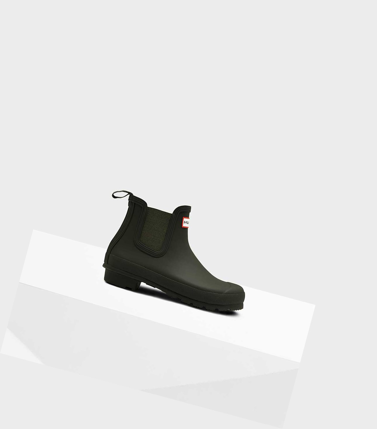 Buty Chelsea Damskie Hunter Original Zielone | 159JFGVRK