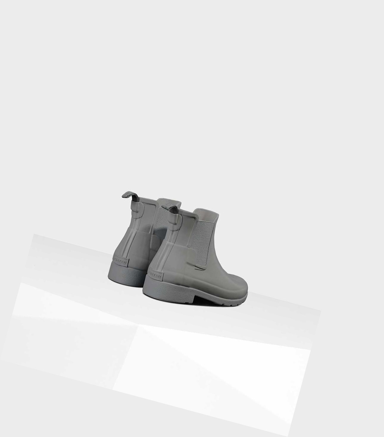 Buty Chelsea Damskie Hunter Refined Gloss Slim Fit Szare | 870APRFVN
