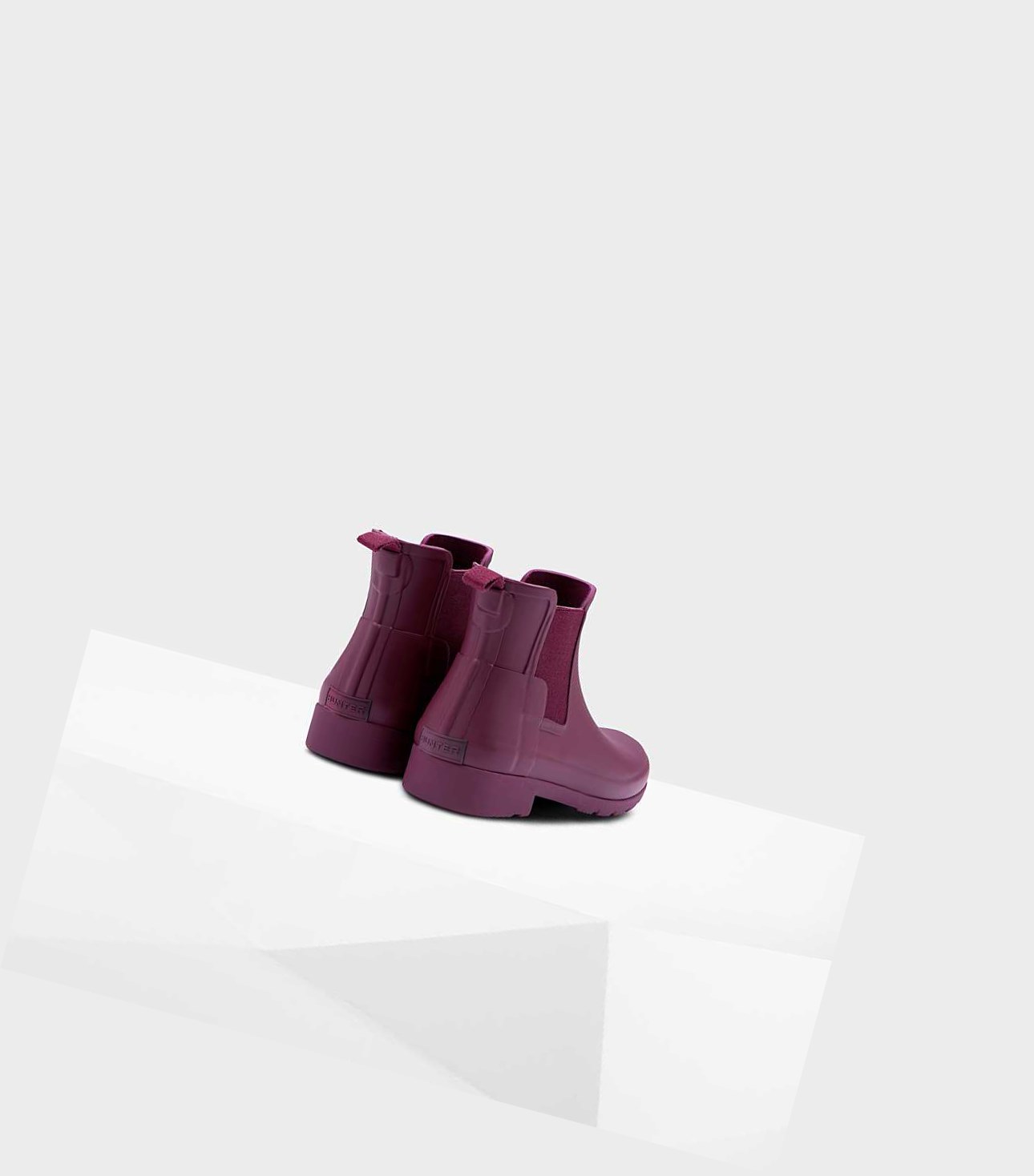 Buty Chelsea Damskie Hunter Refined Slim Fit Fioletowe | 348RDUNHC