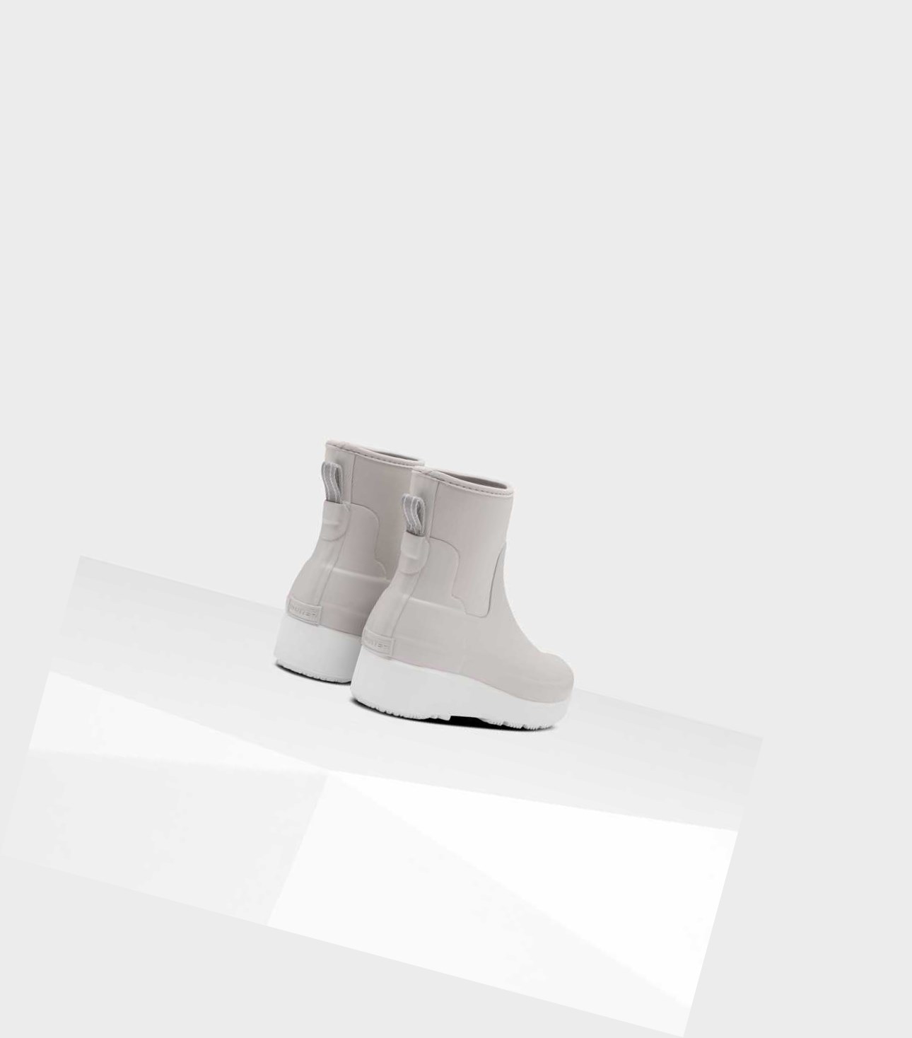 Buty Chelsea Damskie Hunter Refined Slim Fit Neoprene Creeper Szare | 547YIWTNQ