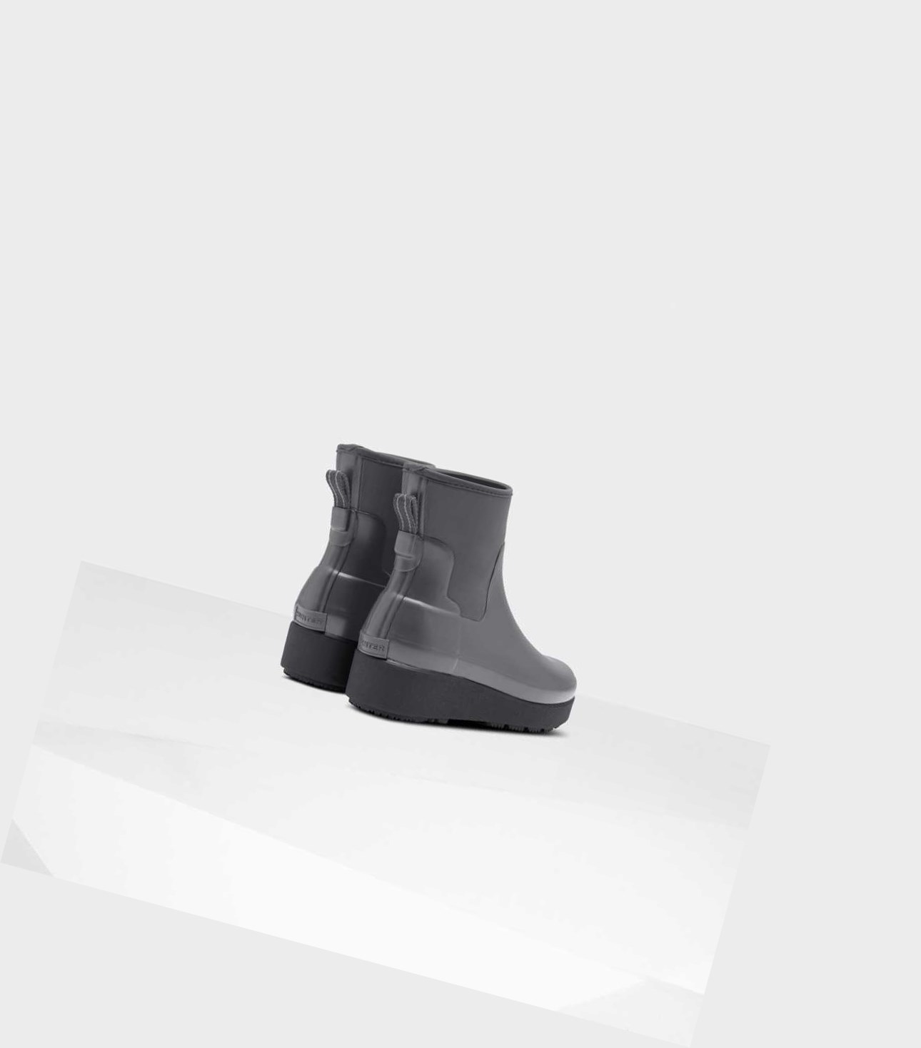 Buty Chelsea Damskie Hunter Refined Slim Fit Neoprene Creeper Szare | 690KYBJGN