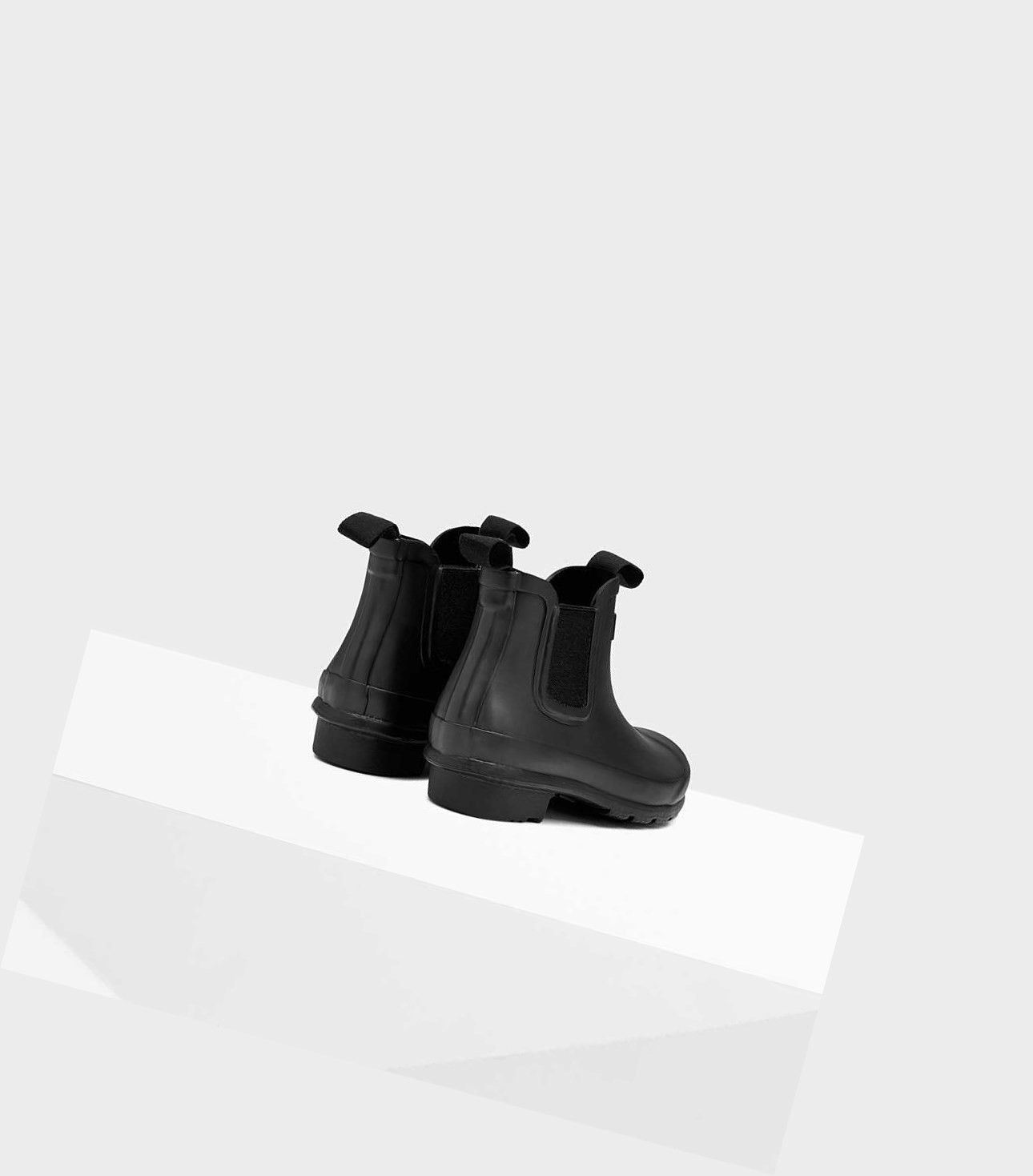Buty Chelsea Dziecięce Hunter Original Big Czarne | 198MKGDES