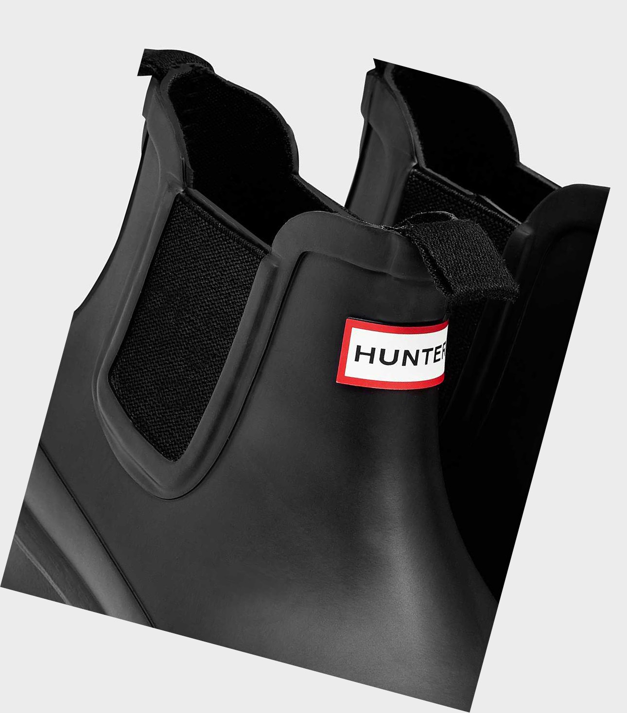 Buty Chelsea Dziecięce Hunter Original Big Czarne | 198MKGDES