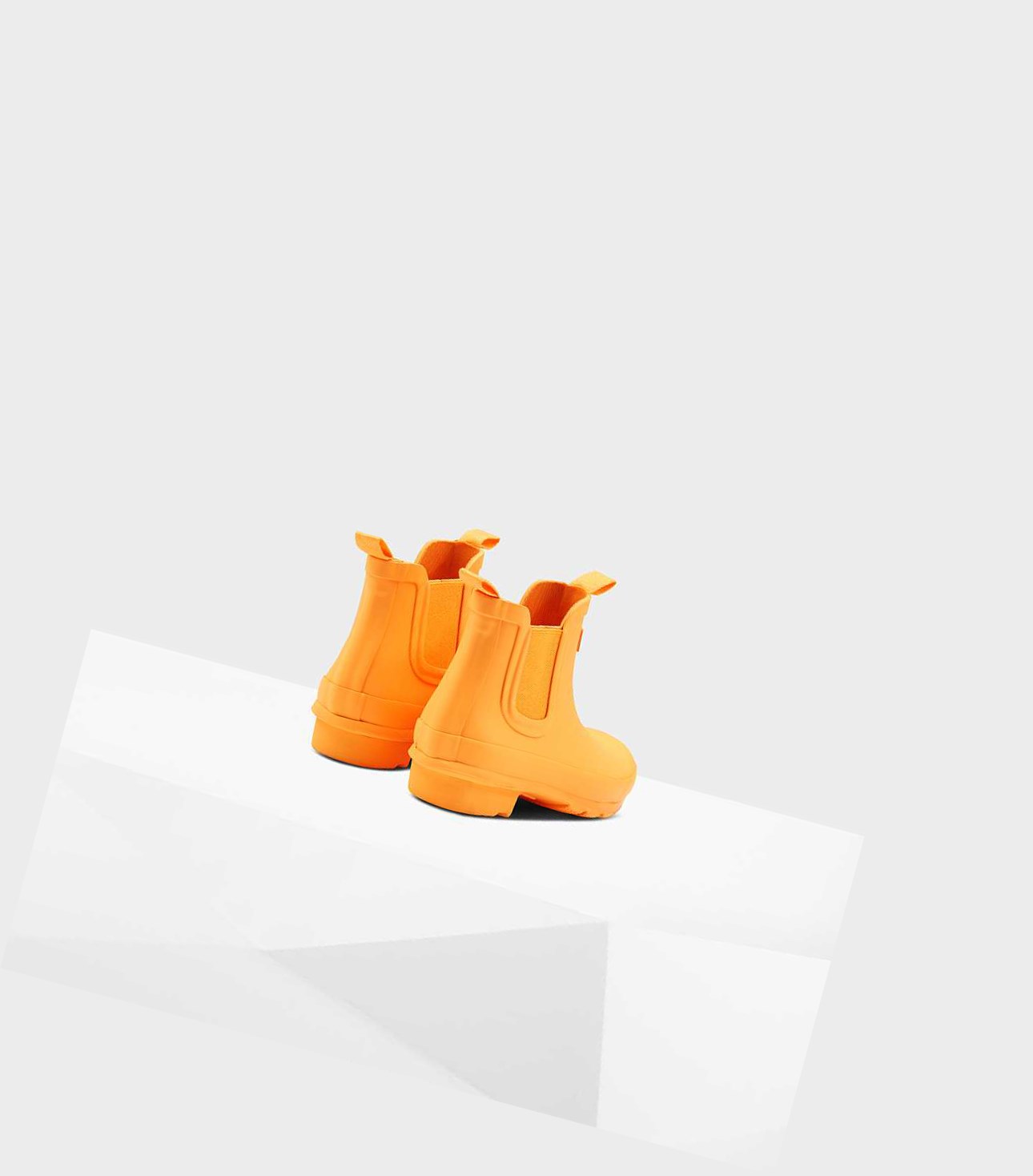 Buty Chelsea Dziecięce Hunter Original Big Pomarańczowe | 483WJGHCF