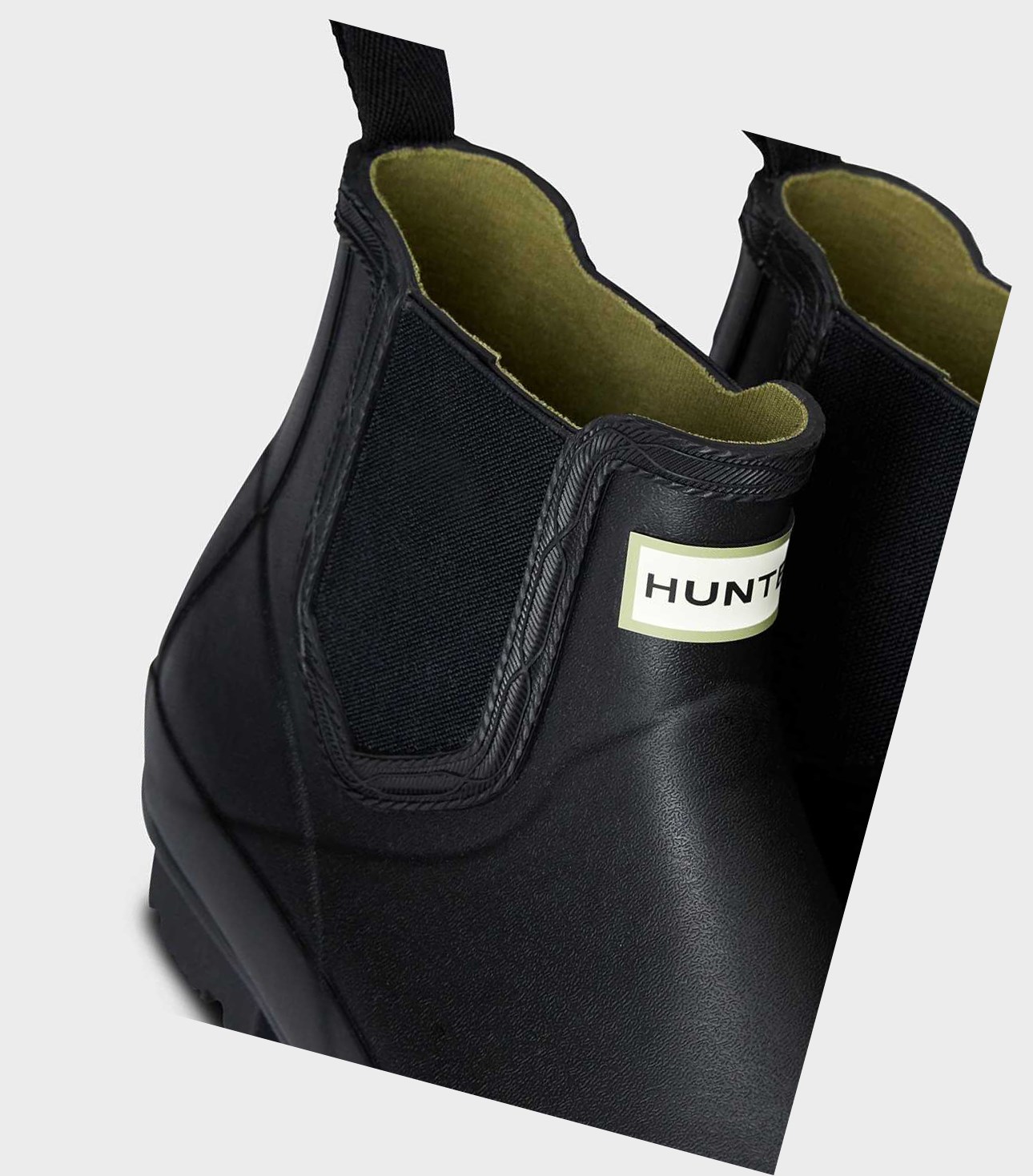 Buty Chelsea Męskie Hunter Norris Field Czarne | 209KSODTZ
