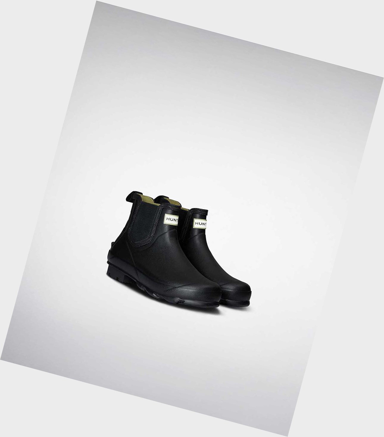 Buty Chelsea Męskie Hunter Norris Field Czarne | 209KSODTZ