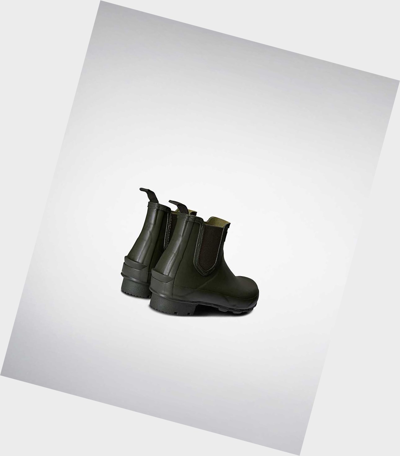 Buty Chelsea Męskie Hunter Norris Field Zielone | 352KIMNFS