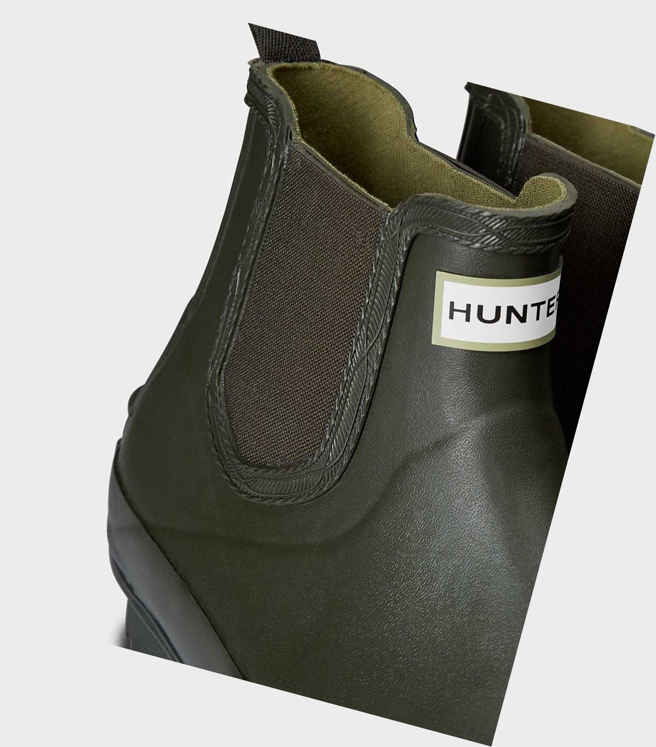 Buty Chelsea Męskie Hunter Norris Field Zielone | 352KIMNFS
