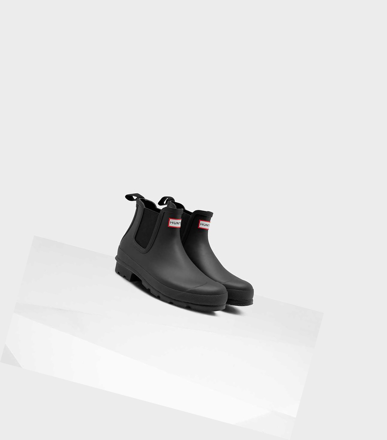Buty Chelsea Męskie Hunter Original Czarne | 598MNESPR