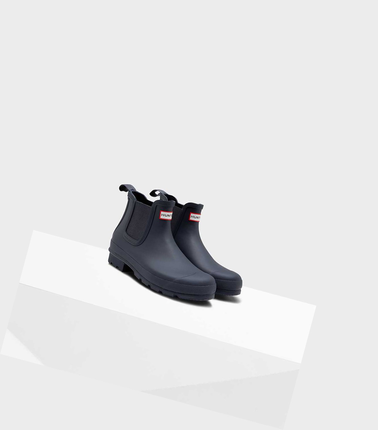 Buty Chelsea Męskie Hunter Original Granatowe | 216JPITBF