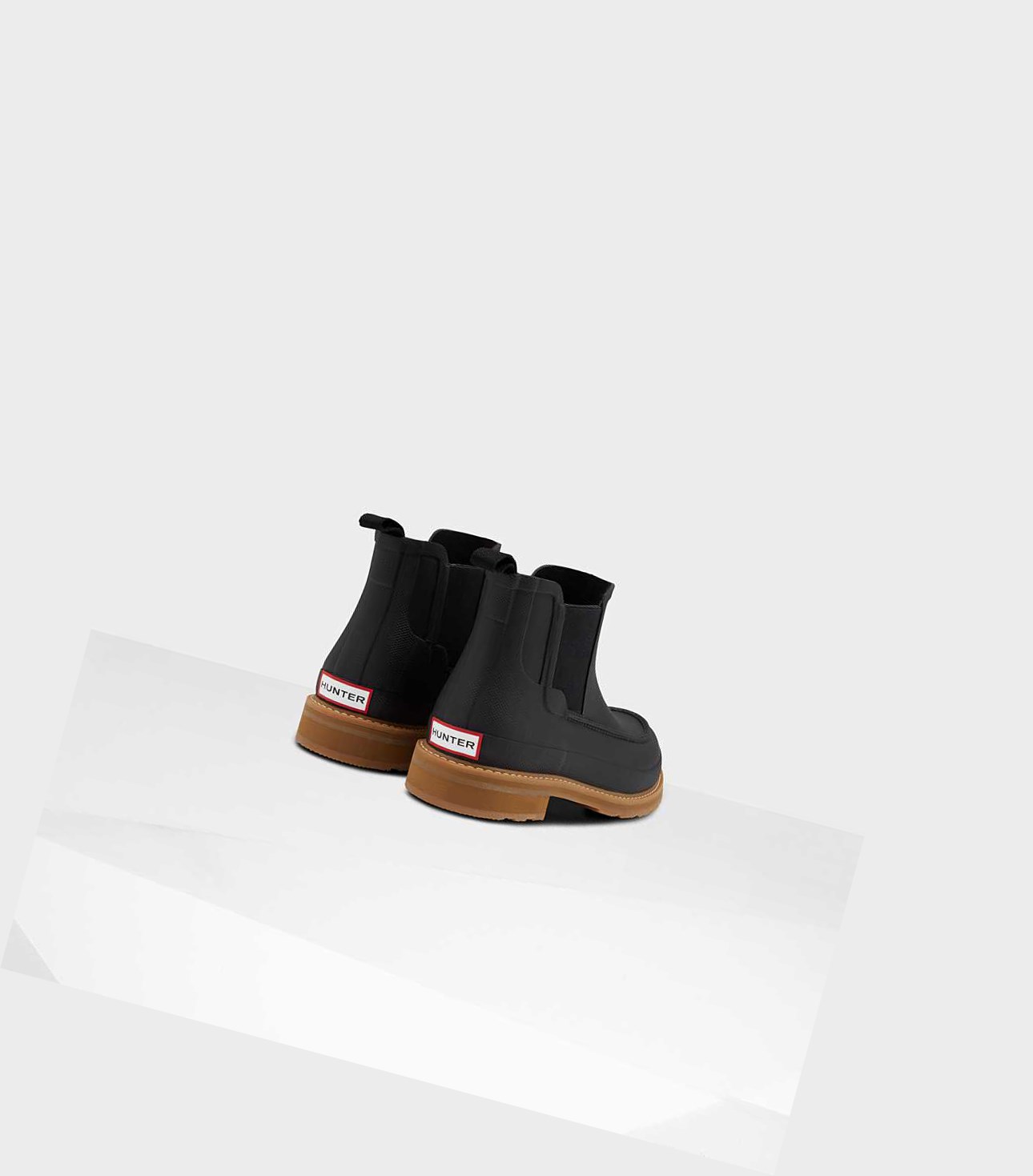 Buty Chelsea Męskie Hunter Original Moc Metalowym Czarne | 082ZPDMNV