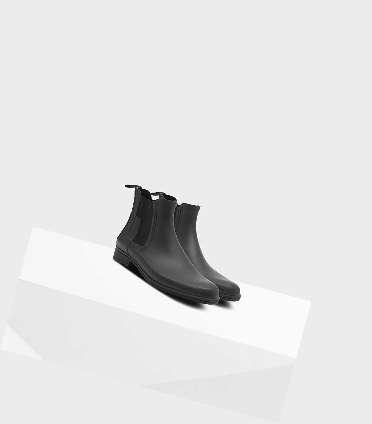Buty Chelsea Męskie Hunter Refined Slim Fit Czarne | 054DNRZIG