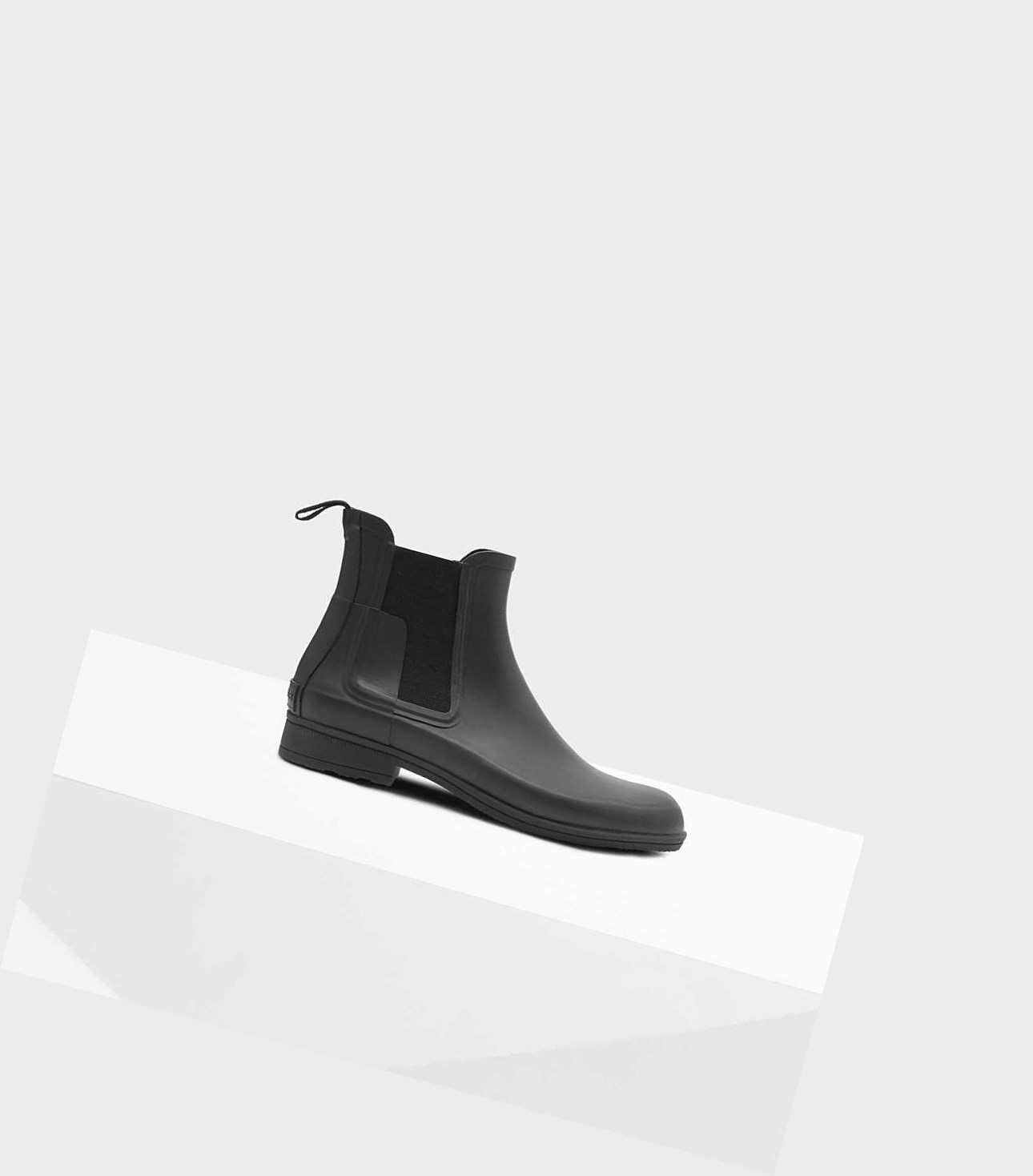 Buty Chelsea Męskie Hunter Refined Slim Fit Czarne | 054DNRZIG