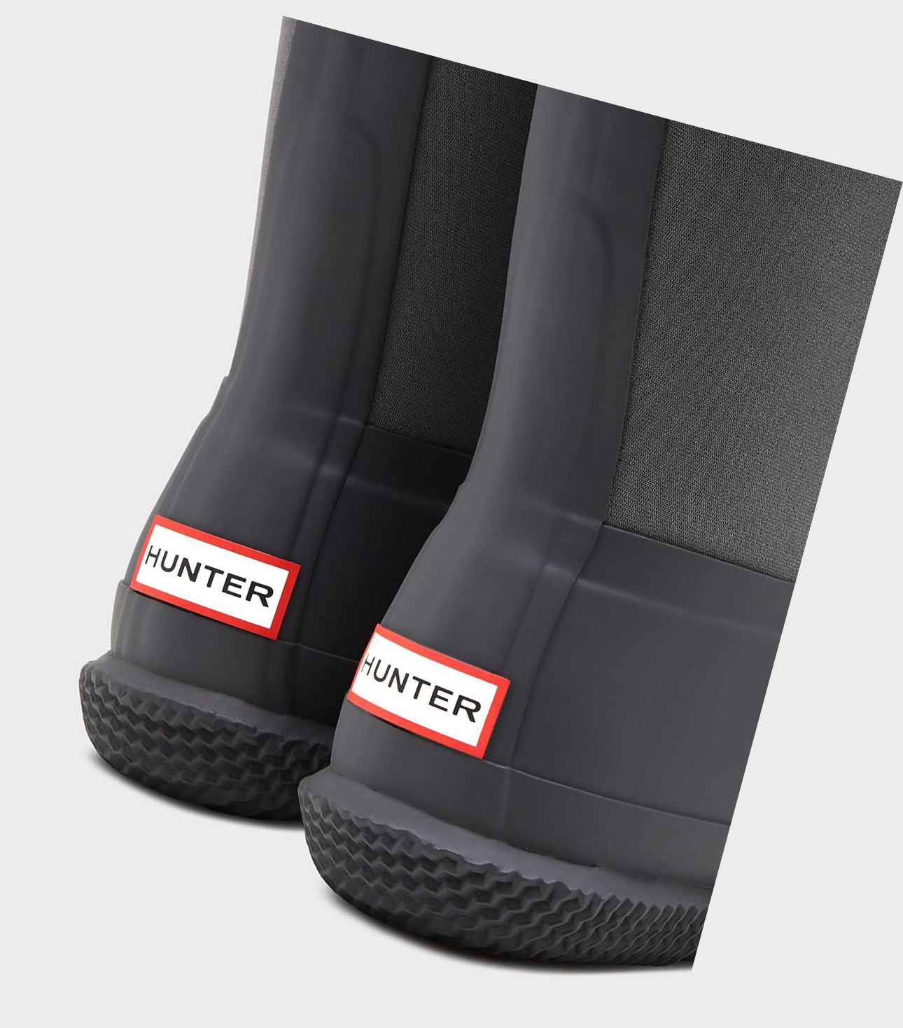 Buty Zimowe Damskie Hunter Original Insulated Roll Top Sherpa Szare | 473PRFCWE