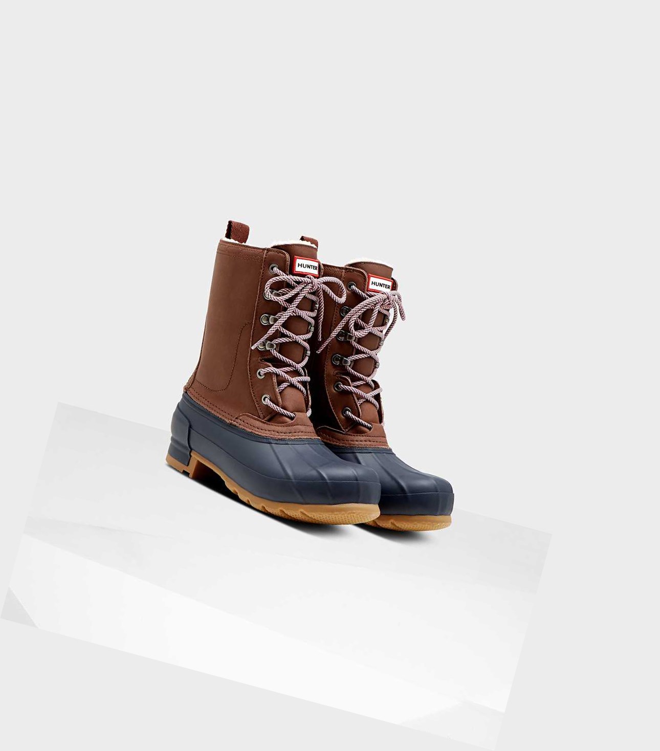 Buty Zimowe Damskie Hunter Original Insulated Pac Brązowe | 928HAPNYE