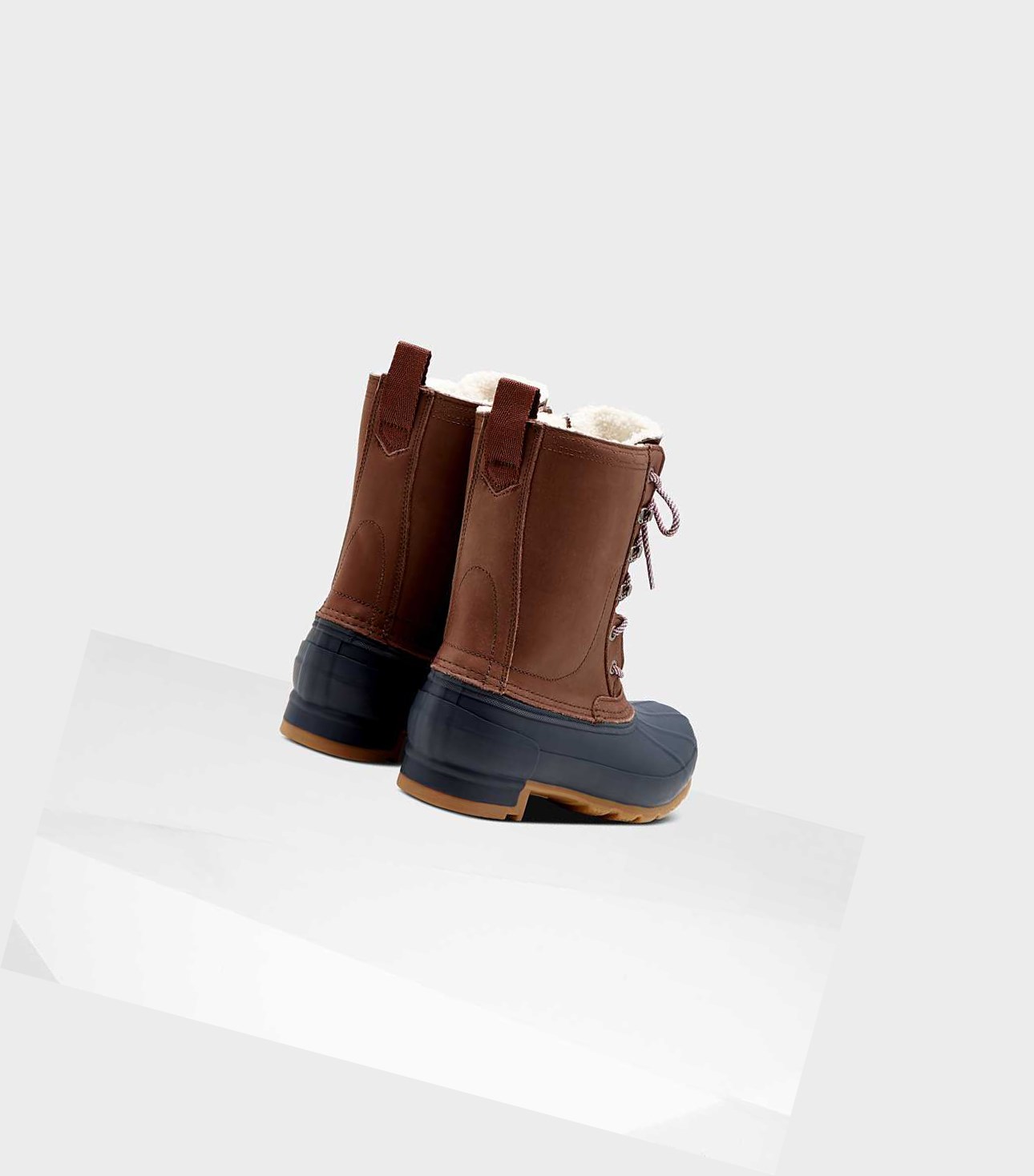 Buty Zimowe Damskie Hunter Original Insulated Pac Brązowe | 928HAPNYE
