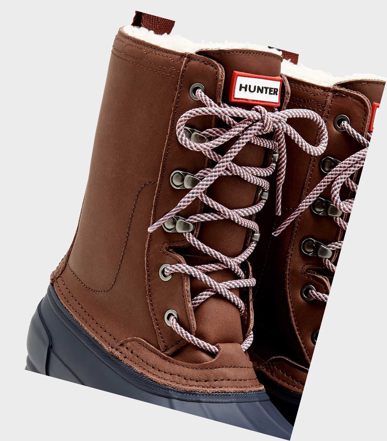 Buty Zimowe Damskie Hunter Original Insulated Pac Brązowe | 928HAPNYE