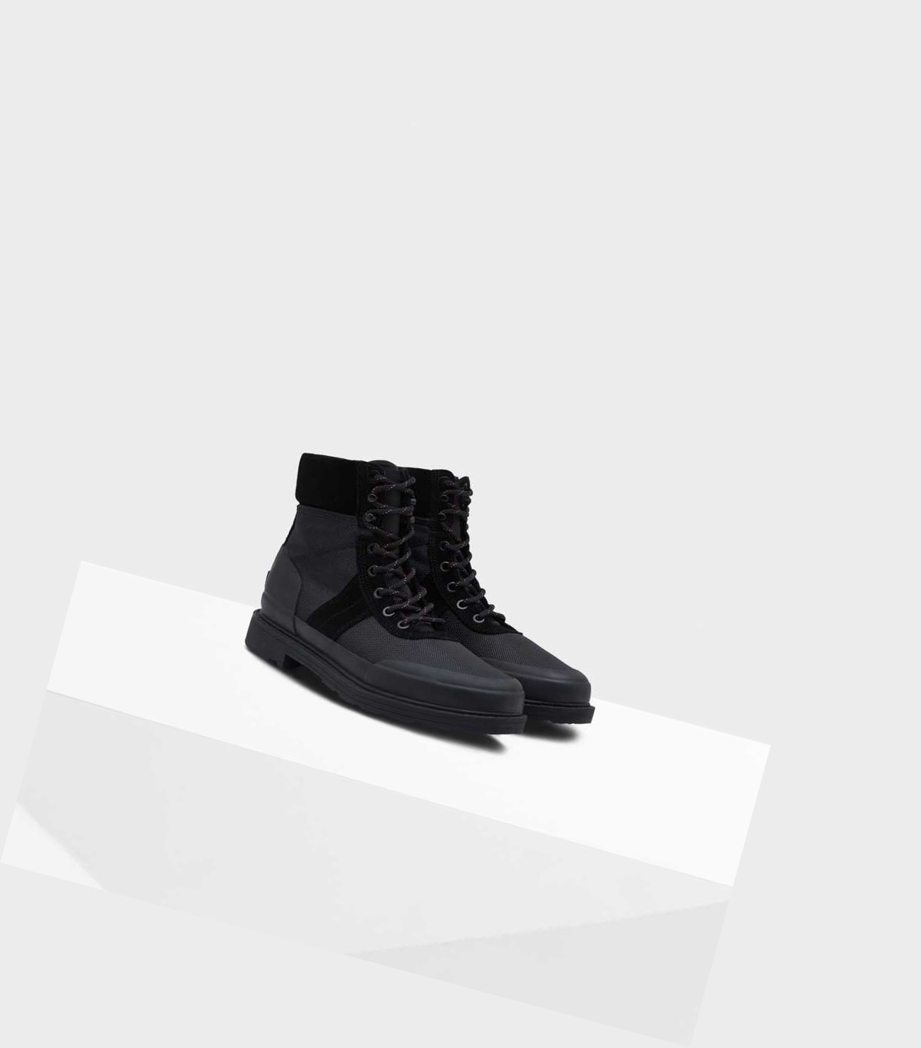 Buty Zimowe Damskie Hunter Original Insulated Commando Czarne | 985WKALDV