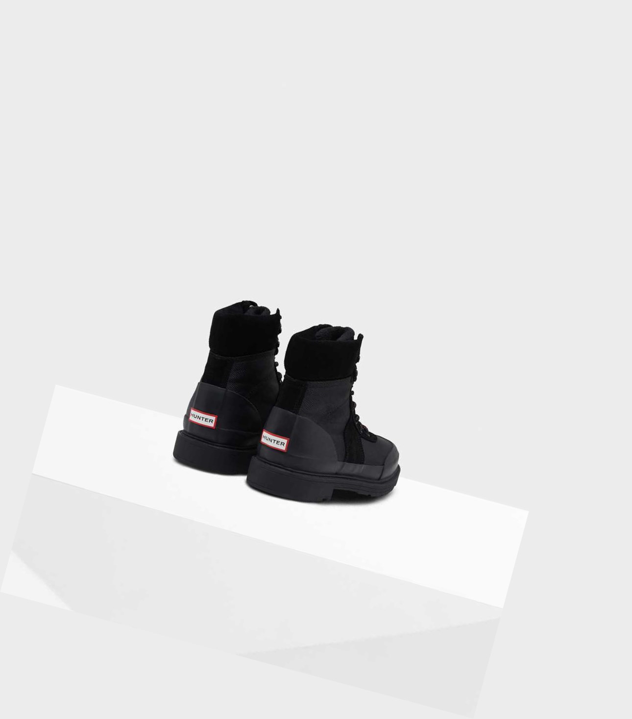Buty Zimowe Damskie Hunter Original Insulated Commando Czarne | 985WKALDV