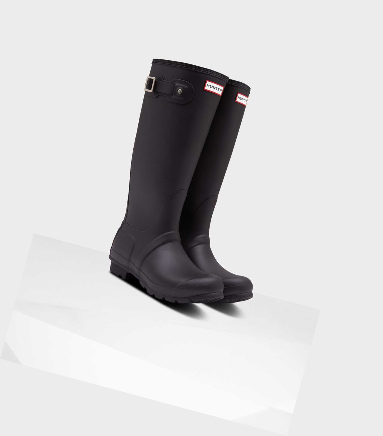 Buty Zimowe Damskie Hunter Original Wysokie Insulated Czarne | 950ZNRVXB