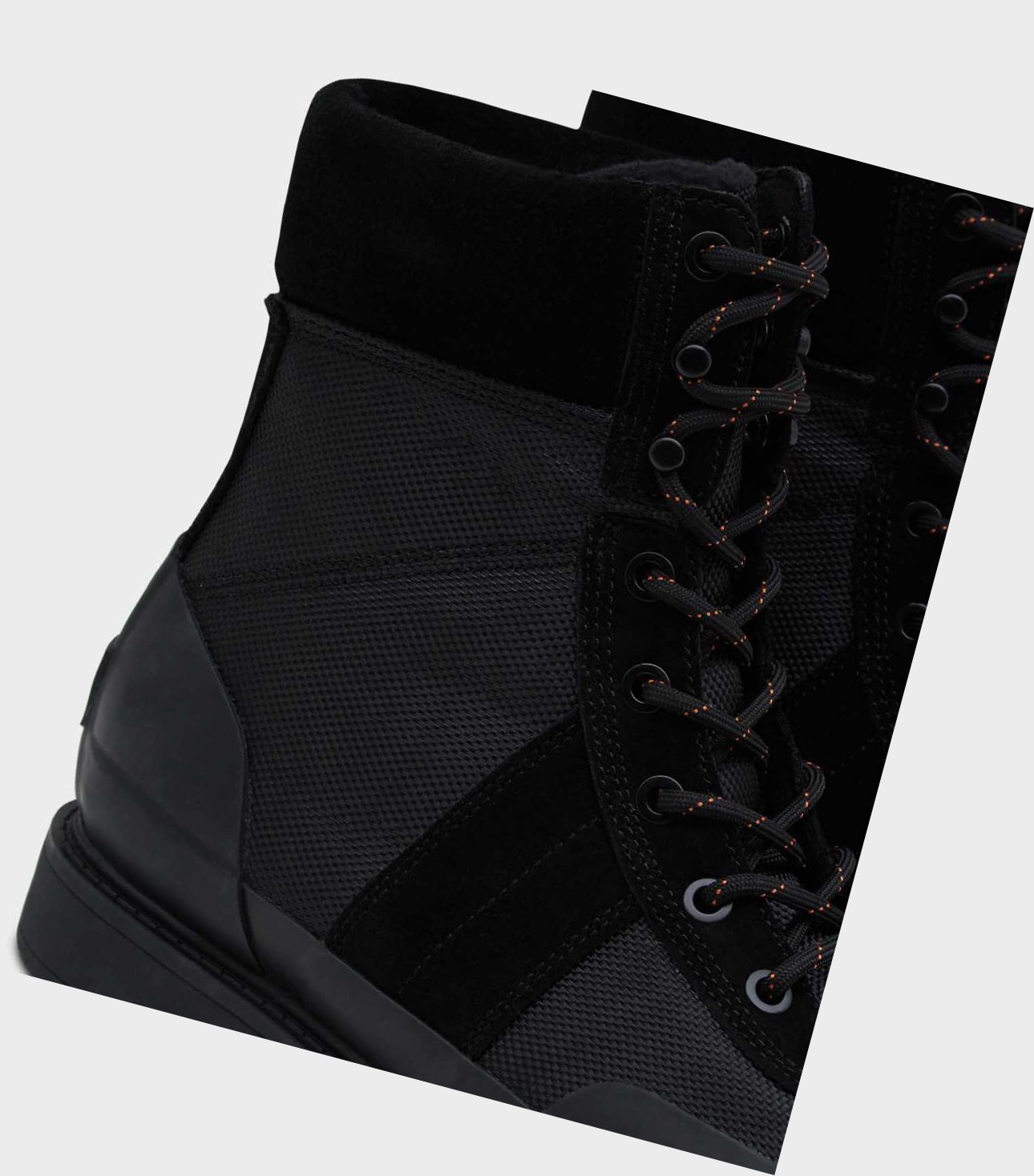 Buty Zimowe Męskie Hunter Original Insulated Commando Czarne | 637VICESK