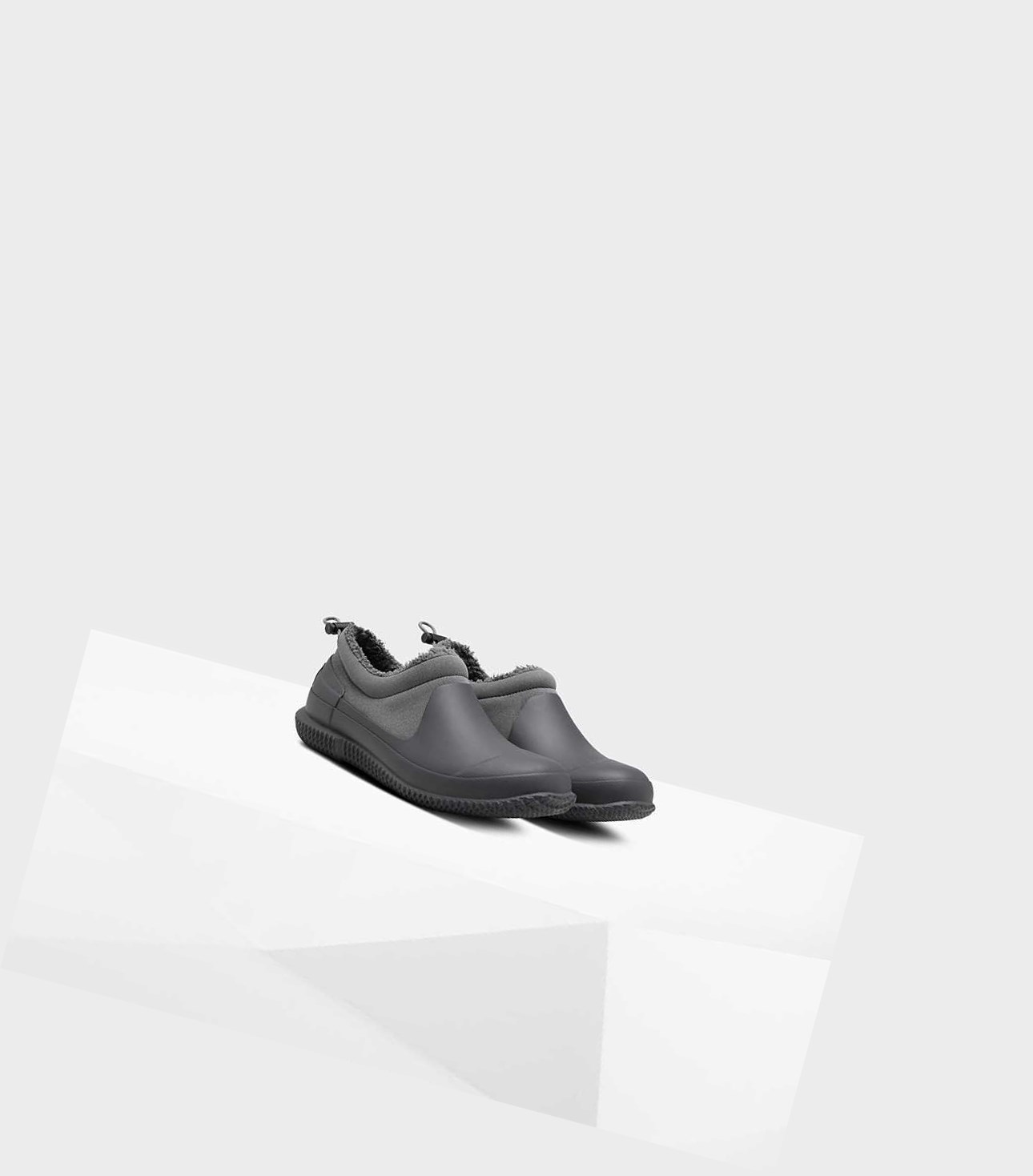 Buty Zimowe Męskie Hunter Original Insulated Sherpa Szare | 951EHQLRK
