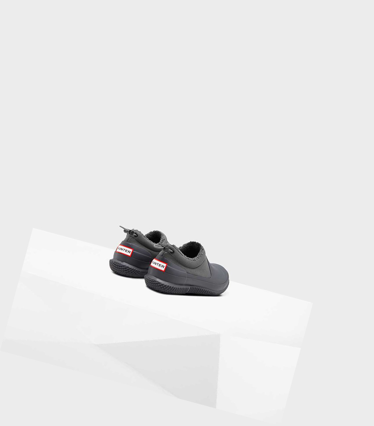 Buty Zimowe Męskie Hunter Original Insulated Sherpa Szare | 951EHQLRK