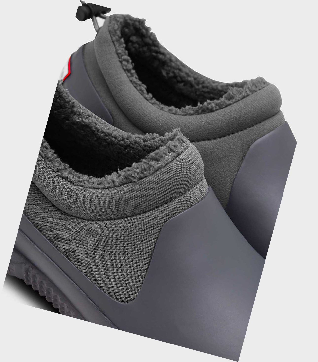 Buty Zimowe Męskie Hunter Original Insulated Sherpa Szare | 951EHQLRK