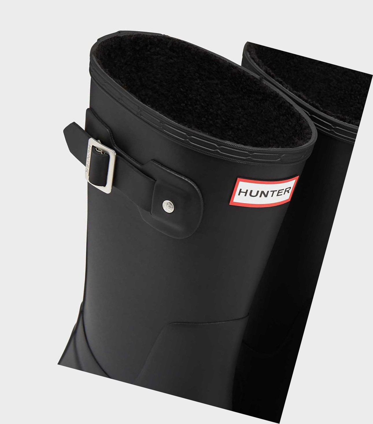 Buty Zimowe Męskie Hunter Original Krótkie Insulated Czarne | 349VEXOYM