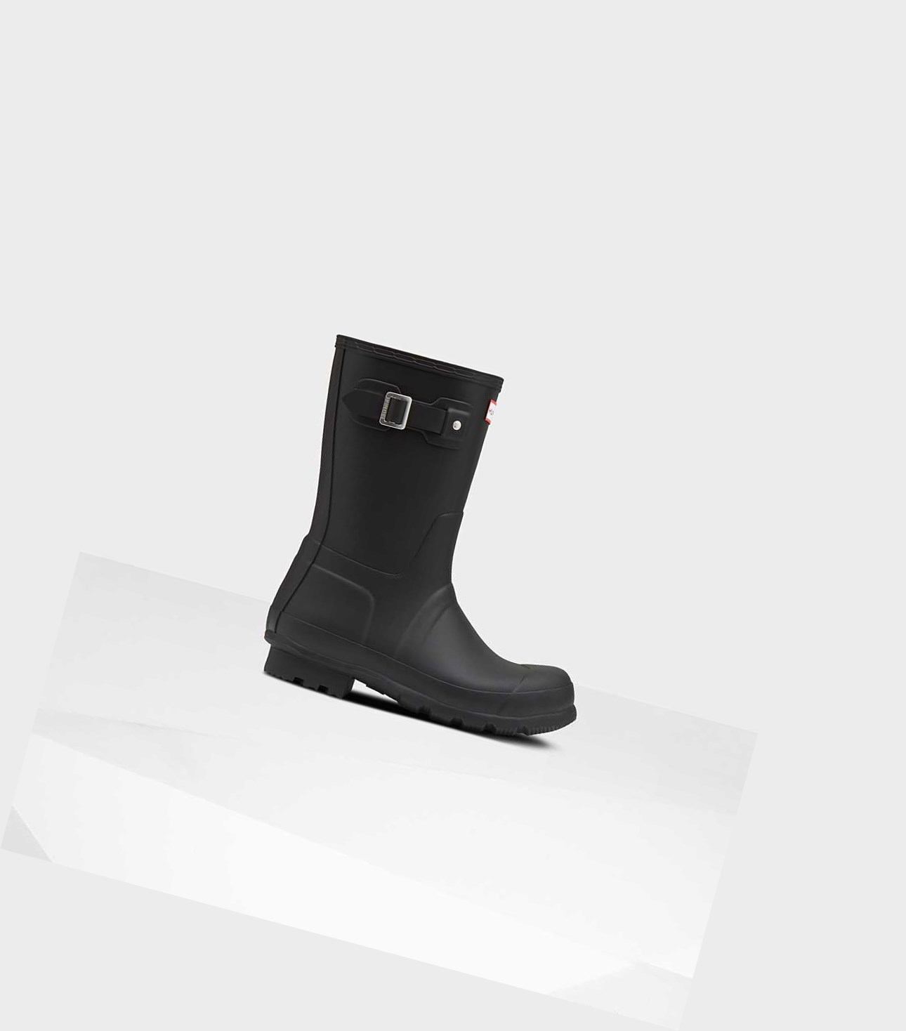 Buty Zimowe Męskie Hunter Original Krótkie Insulated Czarne | 349VEXOYM