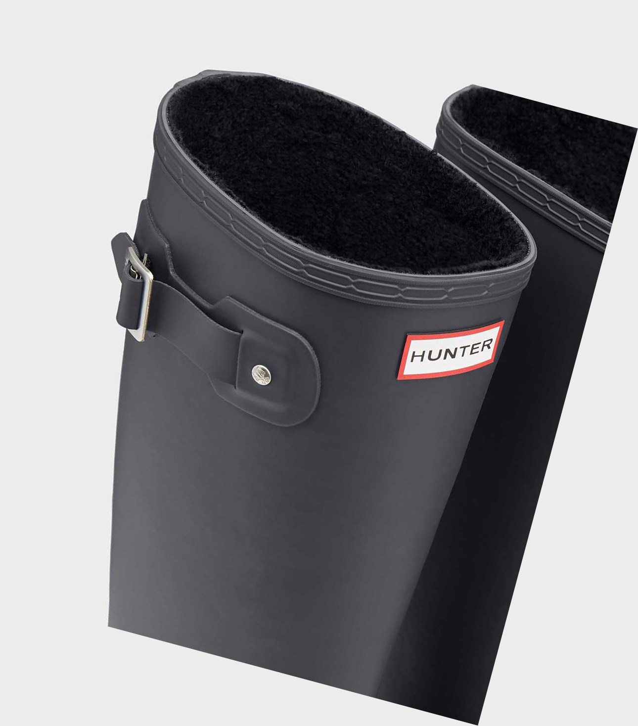Buty Zimowe Męskie Hunter Original Wysokie Insulated Szare | 045MCPWXD