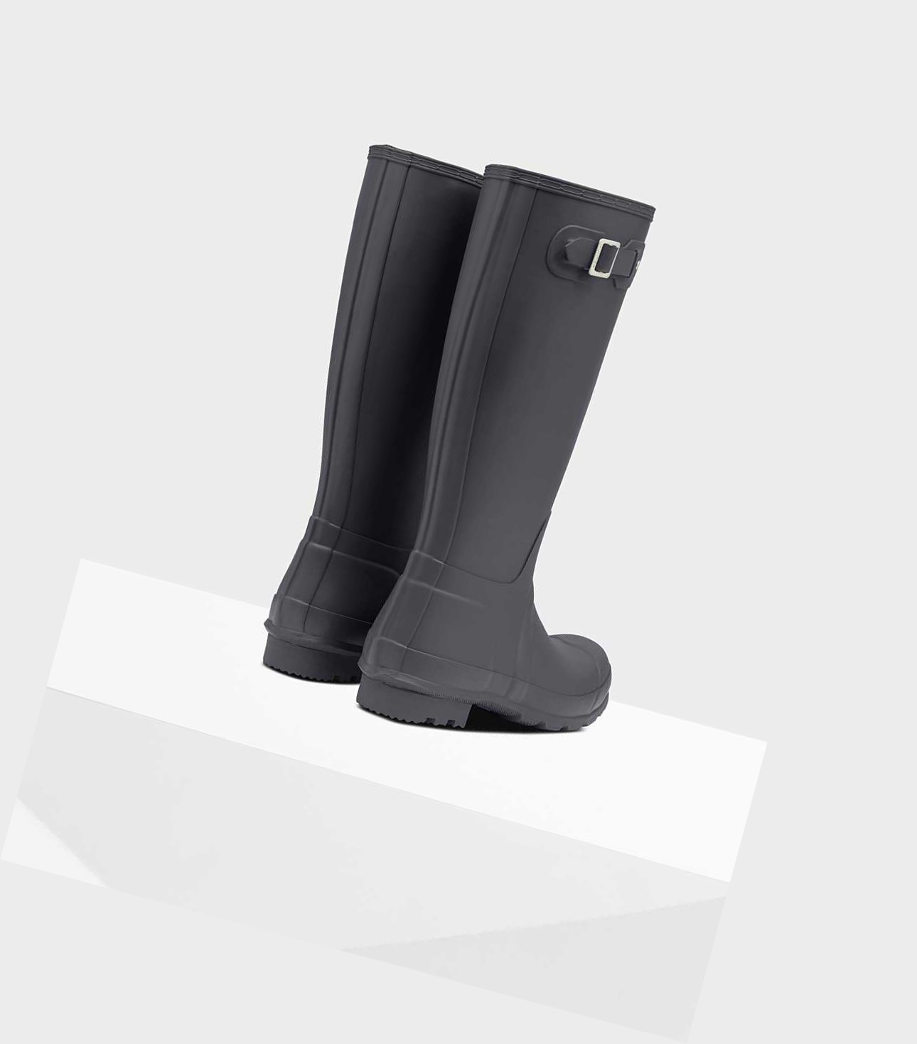 Buty Zimowe Męskie Hunter Original Wysokie Insulated Szare | 045MCPWXD